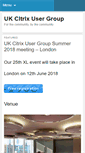 Mobile Screenshot of citrixug.org.uk