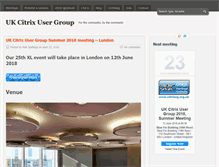 Tablet Screenshot of citrixug.org.uk